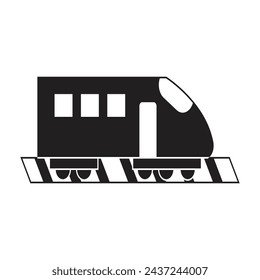 One simple vector icon of train or transportation symbol