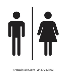 One of the simple vector icons of gender symbols or clues