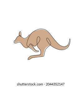 wallaby jumping