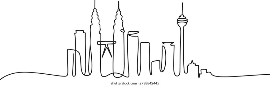 One single line drawing