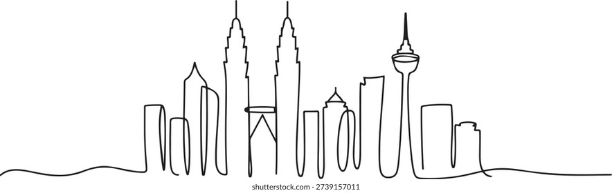 One single line drawing