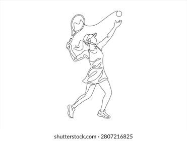 One single line drawing