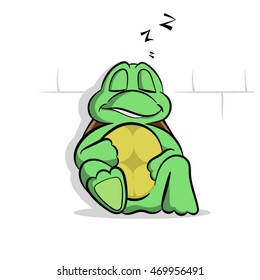 One small turtle sleep