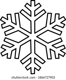 one snowflake illustration work symbol