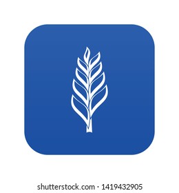 One spica icon digital blue for any design isolated on white vector illustration