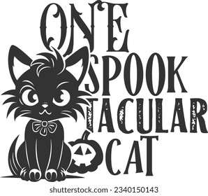 One Spook Tacular Cat - Halloween Cat