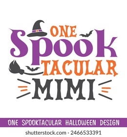 One spooktacular mimi Halloween,  Happy Halloween designs