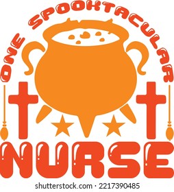 one spooktacular nurse vector file