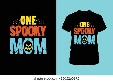 Eine unheimliche Mutter Halloween T-Shirt Design. Ideal für Halloween-Kleidung, Party-Outfits oder festliche Kleidung, fügt dieses Design eine lustige, unheimliche Wendung zu Ihrem Look.