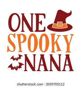 One spooky nana SVG T-shirt, Halloween T-shirt svg