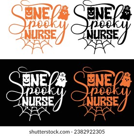 ONE SPOOKY NURSE-HALLOWEEN T-SHIRT DESIGN