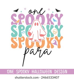 One spooky para Halloween boo, happy Halloween spooky boo designs