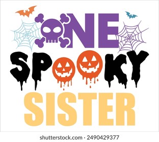 Una Camiseta De Hermana Espeluznante, Coqueta Halloween, Citas De Halloween, Diseño De Otoño, Camiseta De Calabaza, Camiseta De Octubre, Camisetas De Halloween Divertidas, Archivo De Corte Para Cricut Y Silueta