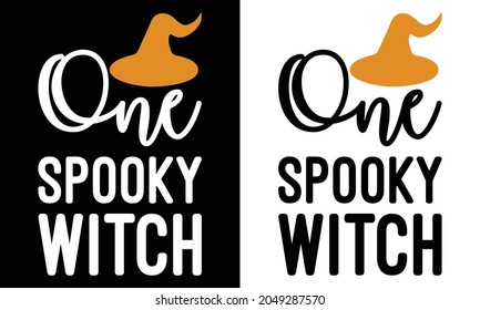 one spooky witch shirt, Halloween shirt, shirt for Halloween, Halloween Hat shirt. funny Halloween.