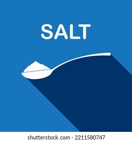 one spoon of salt icon vector illustration symbol design