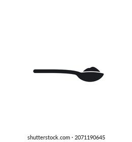 one spoon of sugar sign icon vector illustration design template