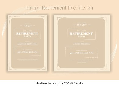 One of the standout features of our retirement flyer design is the ease of use. Even those who have never designed a flyer before will find the process straightforward.