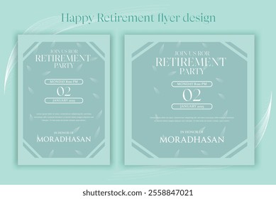 One of the standout features of our retirement flyer design is the ease of use. Even those who have never designed a flyer before will find the process straightforward.