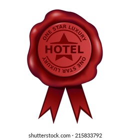 One Star Luxury Hotel Wax Seal