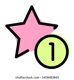 One star rating for the below the average performance