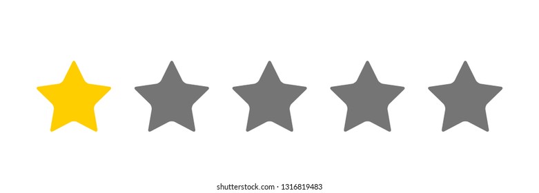 one stars icon  Vector