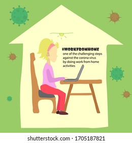 one of the steps to prevent the spread of the corona virus by doing work from home activities