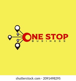 one stop business illustration logo design