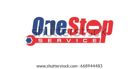 One Stop Service Logotype 스톡 벡터(사용료 없음) 668944483 - Shutterstock