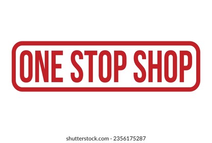 One Stop Shop Rubber Stamp Seal Vector