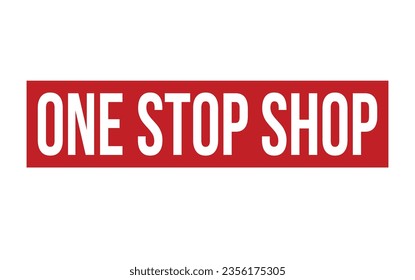 One Stop Shop Rubber Stamp Seal Vector