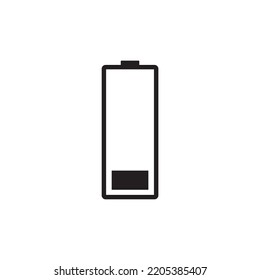 one strip of battery icon , battery icon