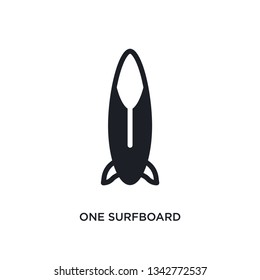 one surfboard isolated icon. simple element illustration from nautical concept icons. one surfboard editable logo sign symbol design on white background. can be use for web and mobile