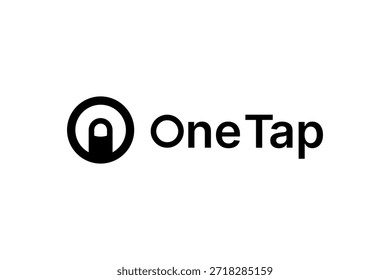 Icono de un toque Vector de logotipo simple