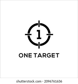 ONE TARGET LOGO IN ONE MISSION