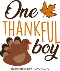 One thankful boy quote. Turkey
