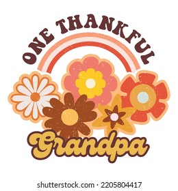 One Thankful Grandpa Shirt Design For Print