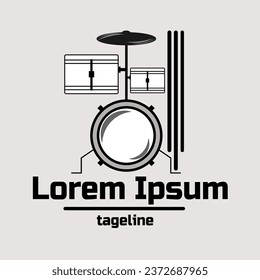 one of the things I made was a drum artwork logo, it can be used for digital and print media