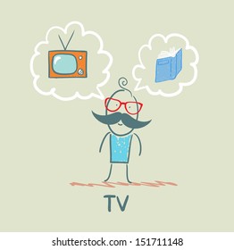 one thinks of the TV and book