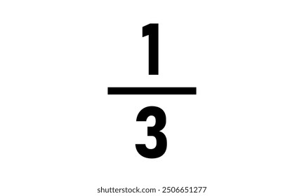 One third fraction number in mathematics.