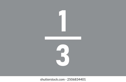 One third fraction number in mathematics.