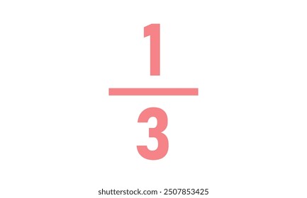 One third fraction number in mathematics.