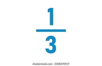 One third fraction number in mathematics.
