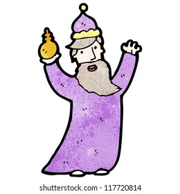 una de las caricaturas de los tres reyes