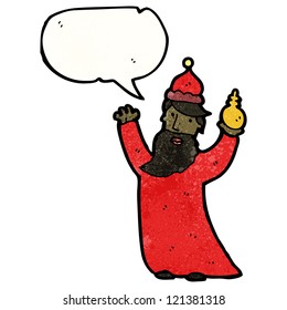 caricatura de uno de los tres reyes