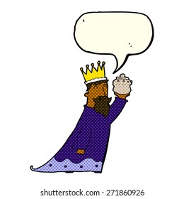 one of the three wise men with speech bubble