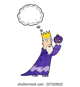 one of the three wise men with thought bubble