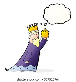 one of the three wise men with thought bubble