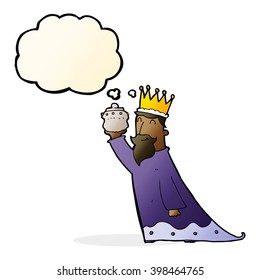 one of the three wise men with thought bubble