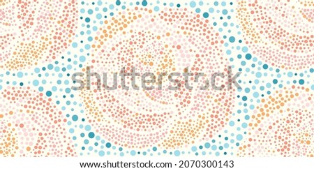 One Tile of Surface Dotted Ceramic Ornament. Mediterranean Seamless Pattern, Opus Tesselatum, Opus Vermiculatum. Basilica's Architectural Pottery. Artifacted Antique Majolica.