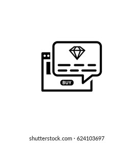 One Time Offer Icon. Flat Design. Isolated Illustration. App Symbol or UI element. Web Pages with Popup Offer.